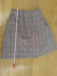 NICE CLAUP チェック柄 ミニスカート