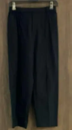 スタディオクリップ　裏起毛テーパードパンツ　ブラック