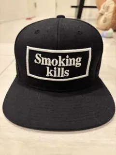 FR2 Smoking kills 刺繍キャップ 黒のサムネイル