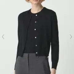 セオリー 現行品 REGAL WOOL CROP CARDI S ブラックのサムネイル