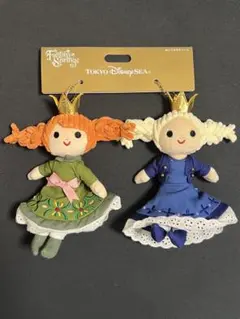 ファンタジースプリングス　アナと雪の女王　アナ　エルサ　ぬいぐるみチャーム