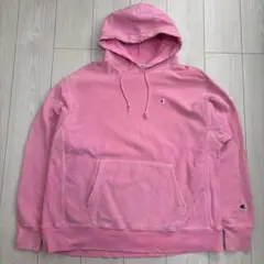 【希少】チャンピオン リバースウィーブ フーディ ピンク フェード XL