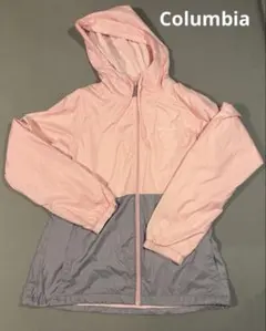 Columbia ウィンドブレーカー ピンク×グレー　Mサイズ