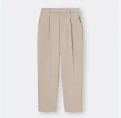 美品　GU タックテーパードパンツ　秋冬用　サイズL