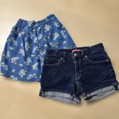 ユニクロ　ショートパンツ　130サイズ　2枚セット