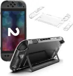 Switch2 対応 カバー 分体式設計 保護カバー スイッチ2対応 クリア
