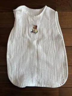ベビースリーパー ホワイト クマ刺繍