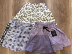 GU ・Jenniキッズ キュロットスカート 3点セット