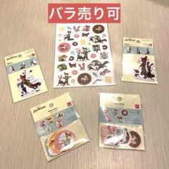 ズートピア×ダイソー 　フレークシール　 ステッカーシール　5枚セット