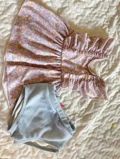 petit main 女の子用水着 花柄