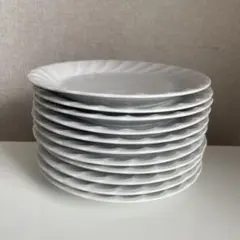 ホワイト波形皿 10枚セット