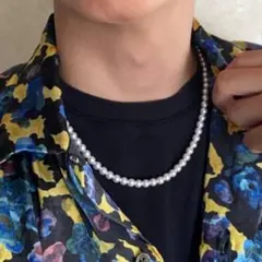 残り一点 シンプル ホワイト パールネックレス