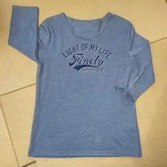 ライトブルー Tシャツ・カットソー 七分袖　LLサイズ ①-3