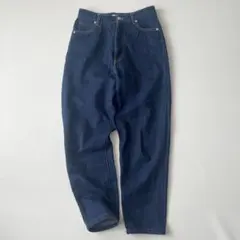 ナノユニバース　ハイウエストテーパードデニムパンツ　M