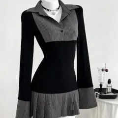 Elamini SHEIN ワンピース ワンホン y2k