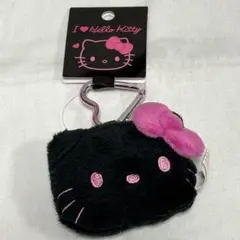 サンリオ ハローキティ フェイス形マスコットホルダーブラック