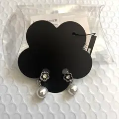 [マリークヮント] ラメエポビジューデイジー イヤリング シルバー FREE