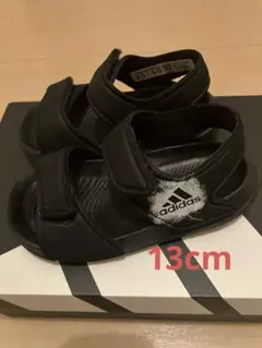 adidas ブラック サンダル 13cm