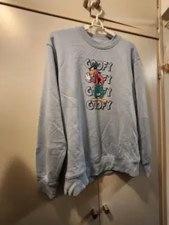 GOOFY プリント トレーナー M ライトブルー