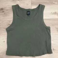 GAP リブ タンクトップ カーキ Mサイズのサムネイル