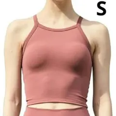 タンクトップ ブラトップ スポーツウェア パッド付 吸収速乾 伸縮性 ヨガウェア