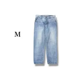 『ニコアンド』 デニムパンツ ジーンズ 【M】 ダメージ テーパード アンクル丈