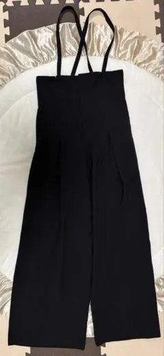 CECIL McBEE ブラックサロペット ワイドレッグ Mサイズ