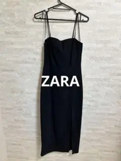 【ZARA】スリットキャミワンピース