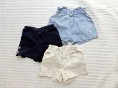 キッズ ショートパンツ　3点セット　まとめ売り　ZARA any FAM女の子
