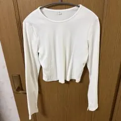 GU ホワイト 長袖 Tシャツ Lサイズ