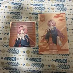 周央サンゴ　極楽湯　ポストカード・コースター