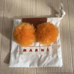 MARNI オレンジ ポンポンピアスのサムネイル