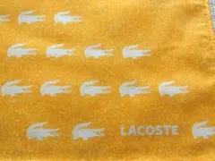 レア★LACOSTE　ラコステ　大判ハンカチ/バンダナ 約53cm　黄色のサムネイル