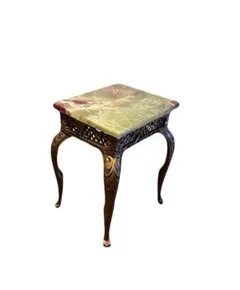 M○東サセール ☞希少☜アンティークテーブルランプオニキス大理石レトロ