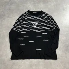 ARISTRIST アリストトリスト 総柄ロゴ 長袖Tシャツ 黒 L メンズのサムネイル