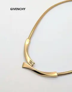 シンプル　GIVENCHY　ネックレス　Ｇロゴ　ゴールド　ヴィンテージ