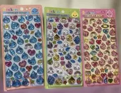 しずくちゃん　硬いぷくぷくシール 3枚セット⑥