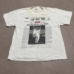 広島カープ　佐々岡　半袖　tシャツ　白　野球　ビンテージ 90s Lのサムネイル