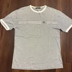 Burberry Black Label グレー Tシャツ （ダメージデザイン）