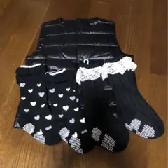 ダウンベスト　靴下4足