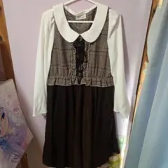 Favorite チェック柄フリルワンピースのサムネイル