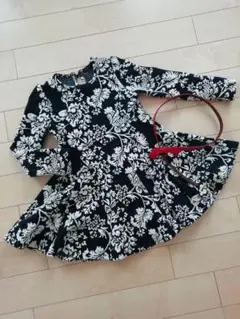 ワンピース卒園・入学・発表会・お出かけにも　(赤いベルト付)美品