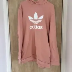 よ*し様 adidas ピンク フード付きパーカー