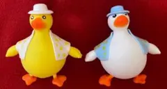 驚きの柔らか感！可愛い‘ビックなアヒルスクイーズ／マシュマロダック：2種セット