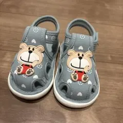 音が鳴るサンダル　13.5cm ブルー　ベビー