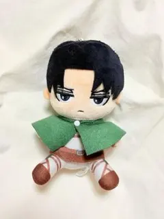 進撃の巨人 リヴァイ お座りぬいぐるみ マスコット キーホルダー