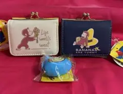 おさるのジョージ 三つ折財布 コインケース