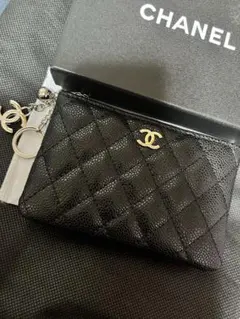 CHANEL ノベルティ キャビアスキン 小銭入れ、カードケース
