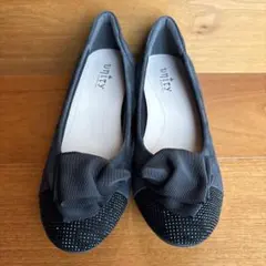 【新品】unity ユニティ　23センチ　グレー　フラットシューズ