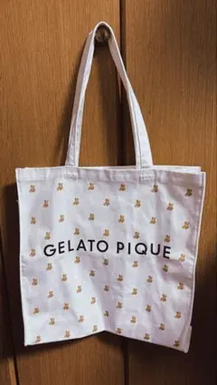 ジェラートピケ gelato pique 総柄 ホビートート クマ